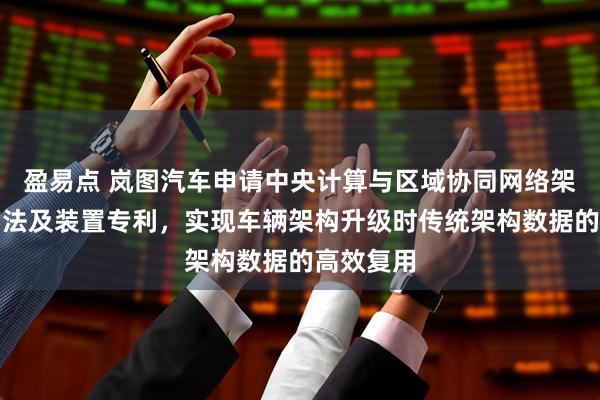 盈易点 岚图汽车申请中央计算与区域协同网络架构升级方法及装置专利，实现车辆架构升级时传统架构数据的高效复用