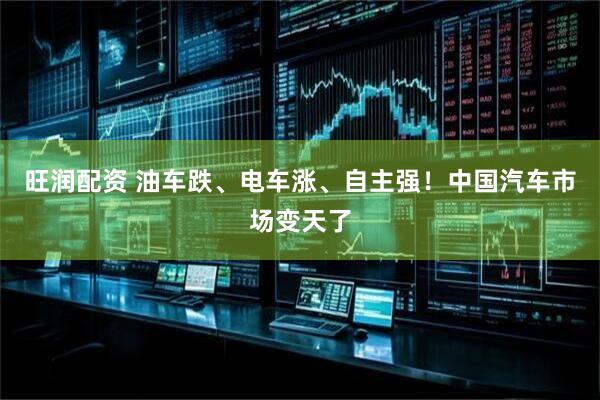 旺润配资 油车跌、电车涨、自主强！中国汽车市场变天了