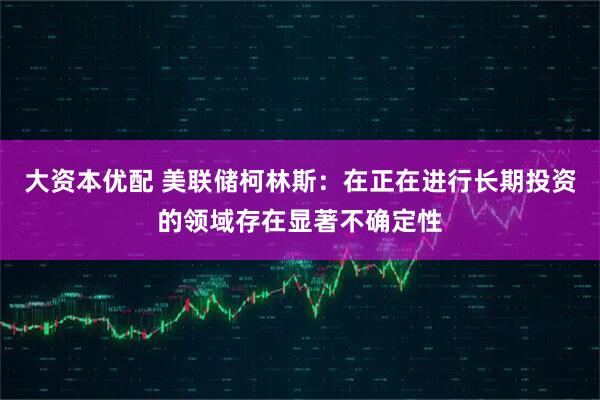 大资本优配 美联储柯林斯：在正在进行长期投资的领域存在显著不确定性